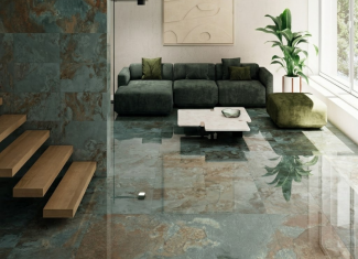Carrelage effet pierre de bali verte – 30×60 – Yukatan Verde