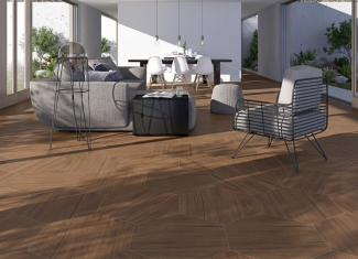 Carrelage hexagonal effet bois naturel – 51,9×59,9 – Natural