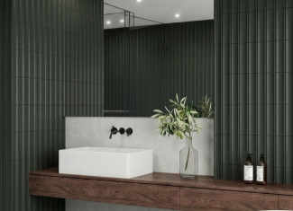 Carrelage cannelé noir – 11,5×23 – Storm