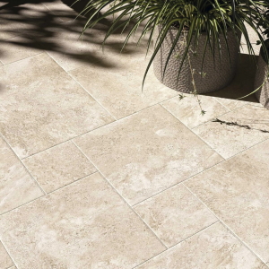 Carrelage opus romain effet pierre ivoire - Modular Houston