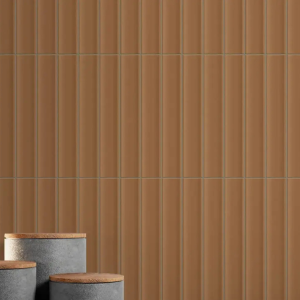 Carrelage cannelé terracotta - 11,5×23 - Cotto