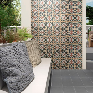 Carrelage gris anthracite mat intérieur extérieur - 20x20 - Steel