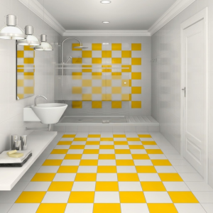 Carrelage jaune mate - 20x20 - Limon