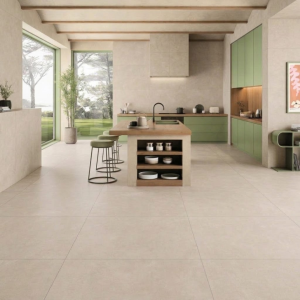 Carrelage effet ciment beige sable - Mao Natural