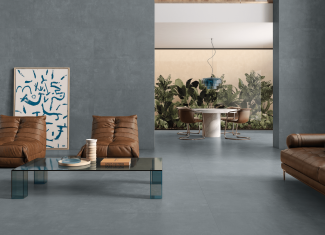 Carrelage effet ciment gris bleu – Mao Azul